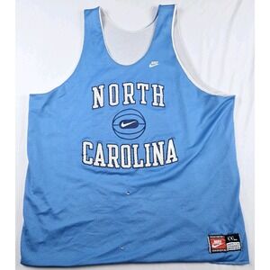 Vintage Nike UNC North Carolina Tar Heels Basketball Practice Reverse Jersey 2XL